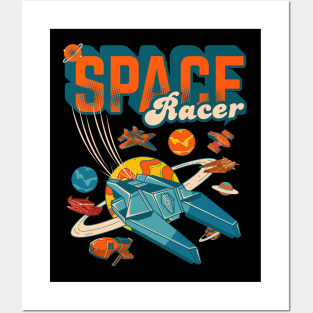 Retro Space Race Posters and Art